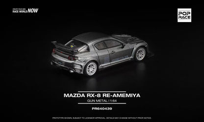 [ETA:  Aug 2026 ] Pop Race 1/64 RX-8 Amemiya Modified Gun Metal