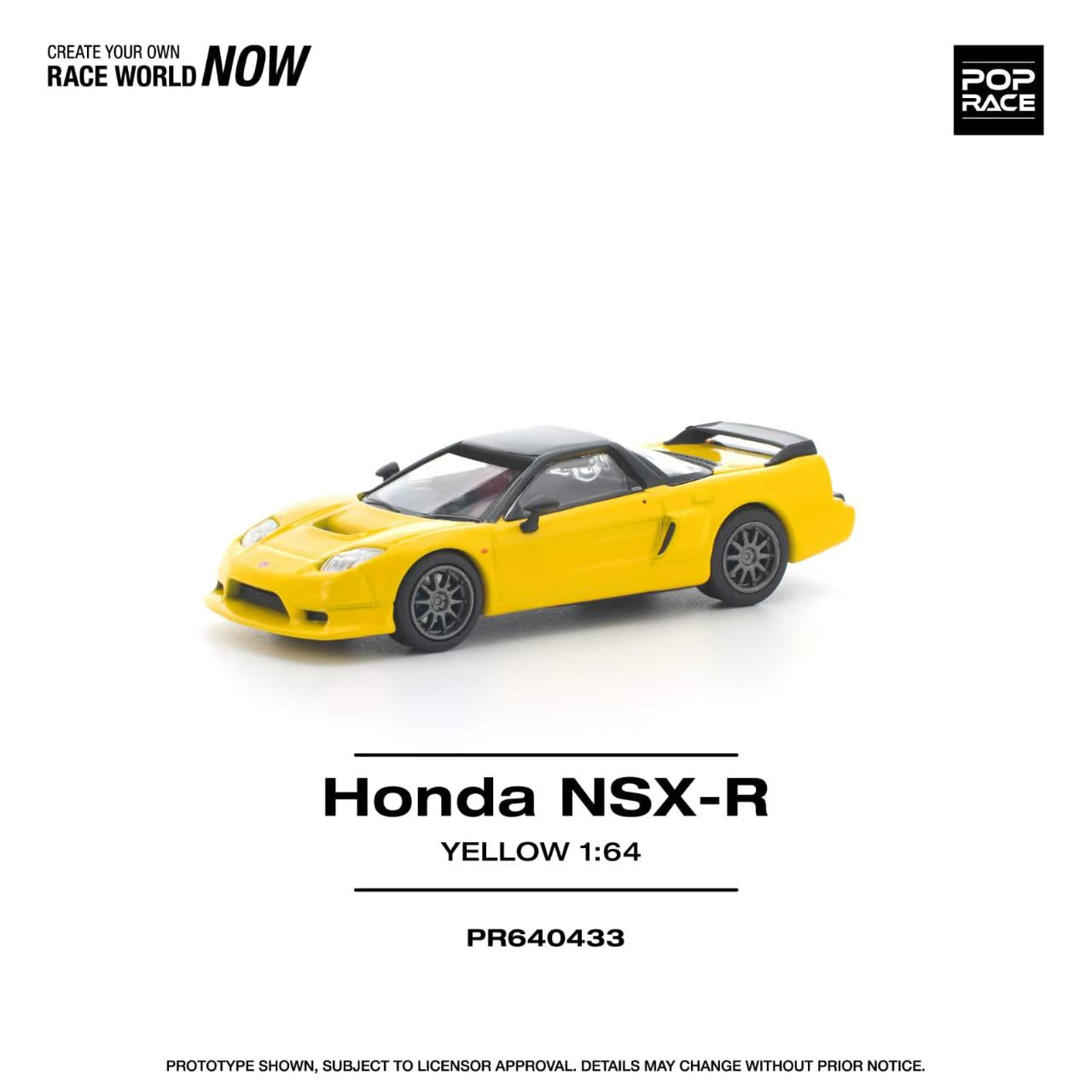 [ETA:  Aug 2026 ] Pop Race 1/64 NSX-R Yellow
