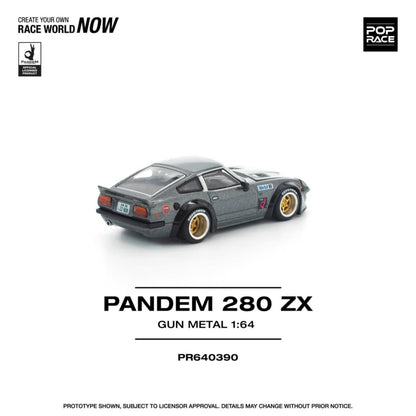 [ETA:  Aug 2026 ] Pop Race 1/64 Fairlady MK2 Z30 280ZX Pandem Rocket Bunny Customized Gun Metal