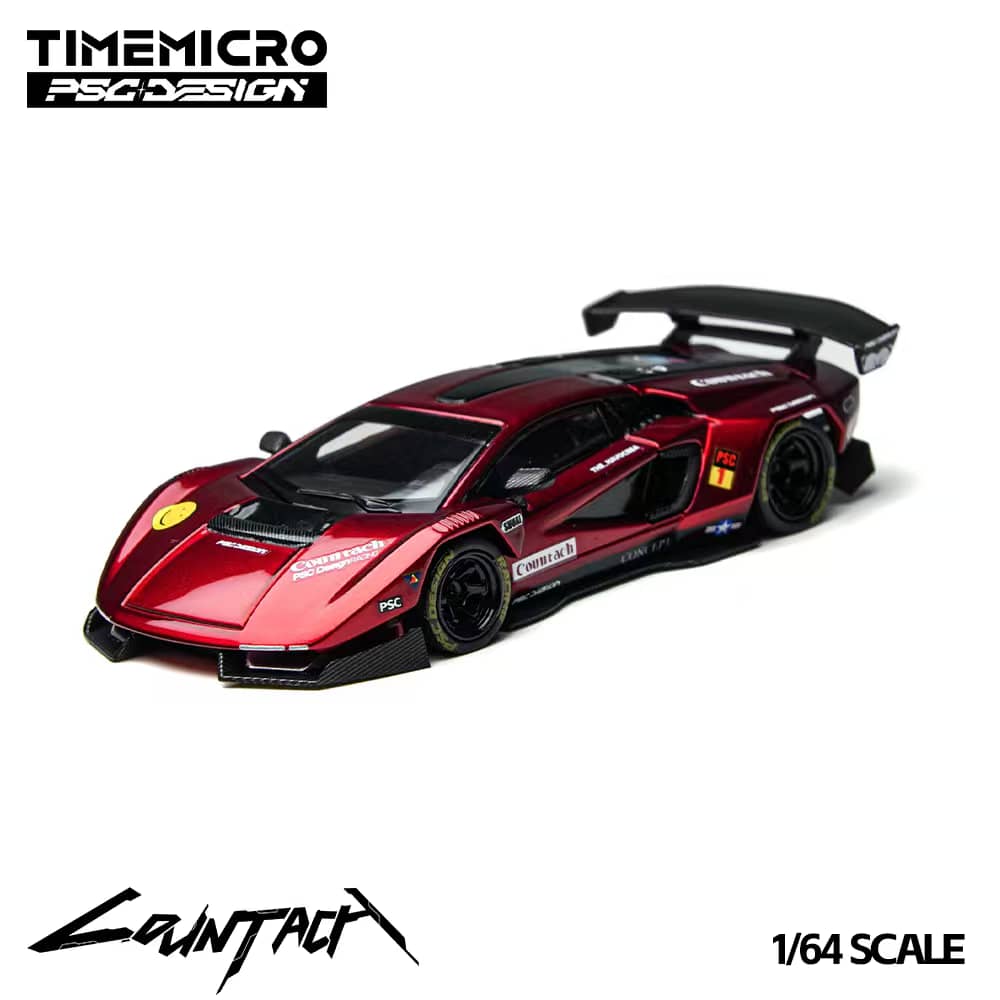 [ETA:  Jun 2026 ] Time Micro x PSC Design 1/64 PSC Design Concept Countach LPI800-4 "V" Ver. Scarlet Red