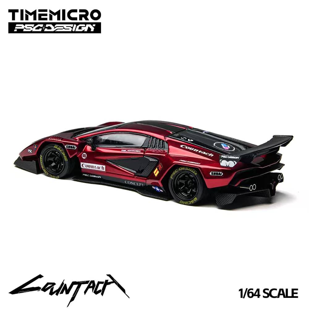 [ETA:  Jun 2026 ] Time Micro x PSC Design 1/64 PSC Design Concept Countach LPI800-4 "V" Ver. Scarlet Red