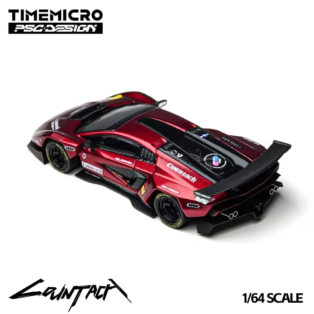 [ETA:  Jun 2026 ] Time Micro x PSC Design 1/64 PSC Design Concept Countach LPI800-4 "V" Ver. Scarlet Red