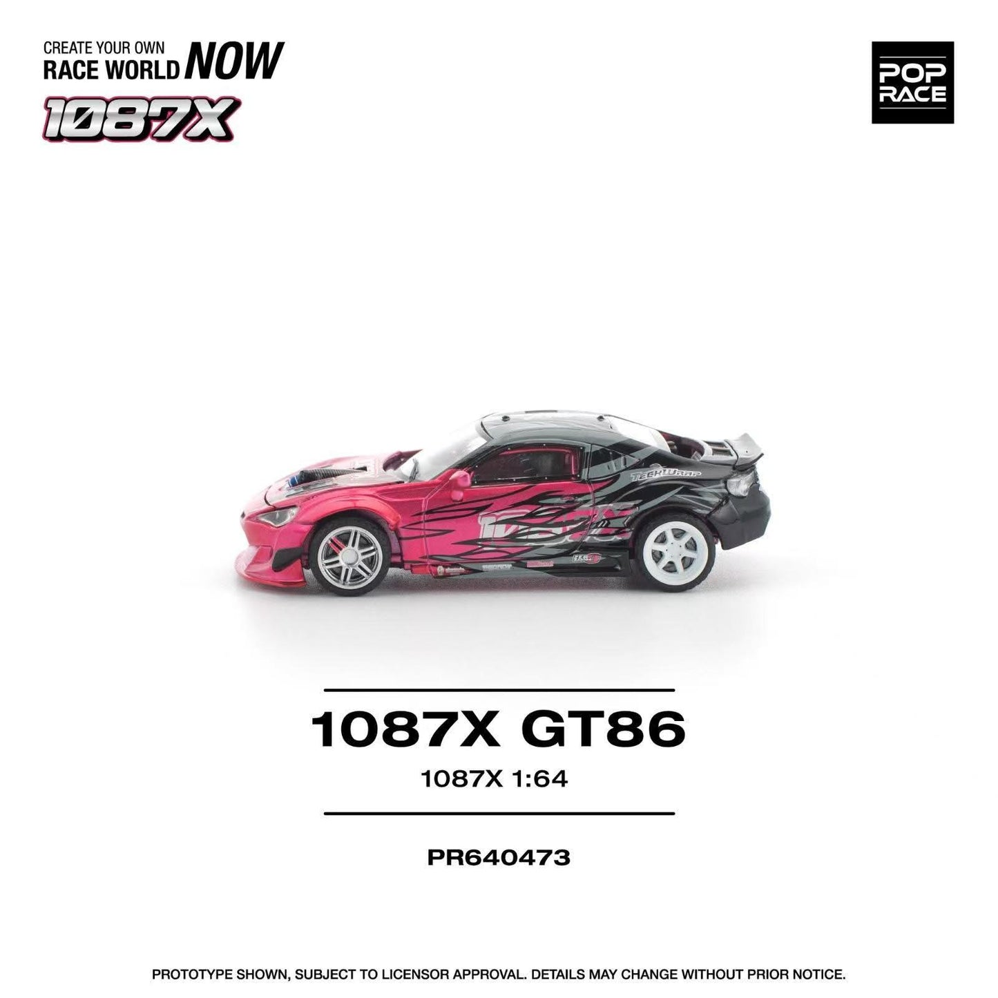 [ETA:  Aug 2026 ] Pop Race 1/64 86 / GT86, 66G 1087x Customized Red-Black Livery