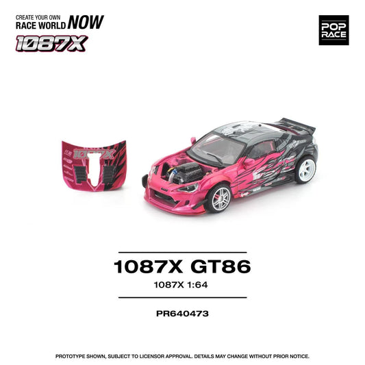[ETA:  Aug 2026 ] Pop Race 1/64 86 / GT86, 66G 1087x Customized Red-Black Livery