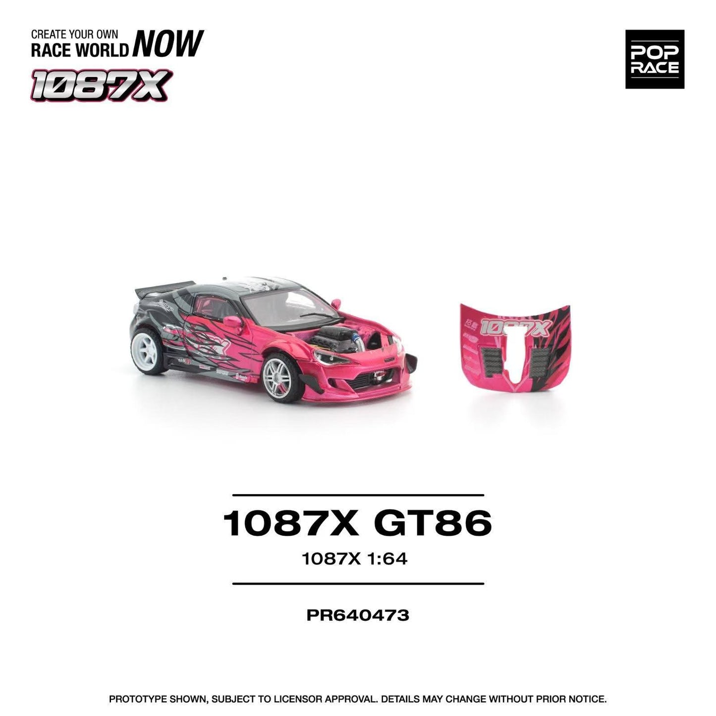 [ETA:  Aug 2026 ] Pop Race 1/64 86 / GT86, 66G 1087x Customized Red-Black Livery