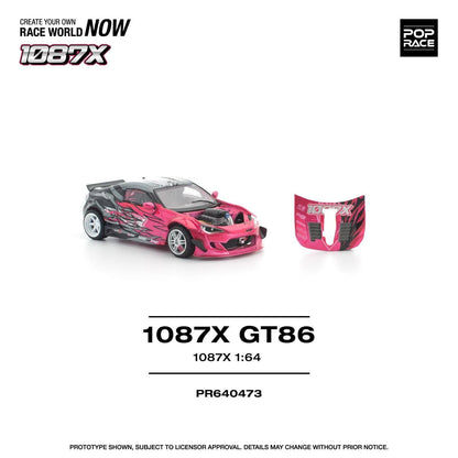 [ETA:  Aug 2026 ] Pop Race 1/64 86 / GT86, 66G 1087x Customized Red-Black Livery