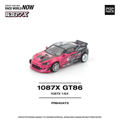 [ETA:  Aug 2026 ] Pop Race 1/64 86 / GT86, 66G 1087x Customized Red-Black Livery
