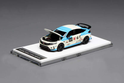 [ETA:  Apr 2026 ] Motorhelix 1/64 Honda Civic Type-R FL5 Blue Idemitsu Motion Livery
