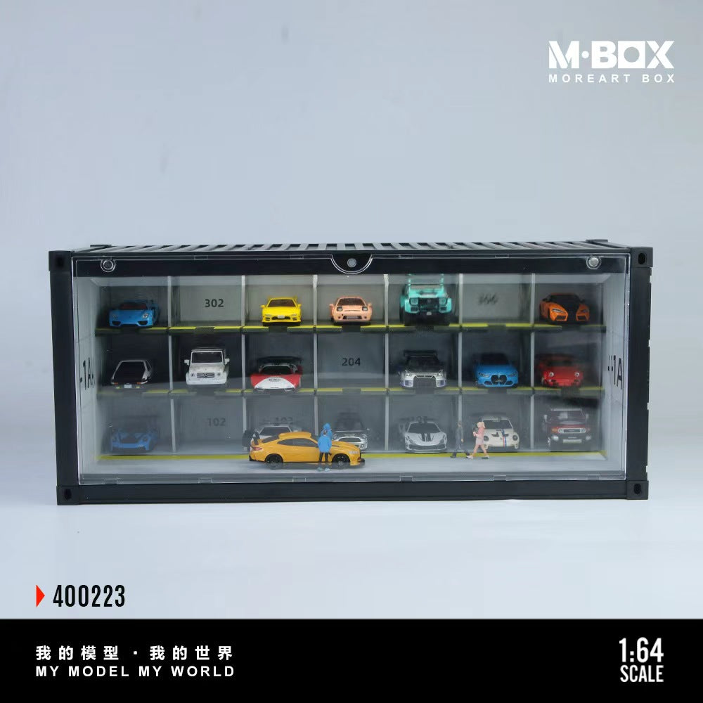 [ETA:  May 2026 ] MBOX 1/64 Container Car Park 21Seats  Size: 38.7 x 16 x 16.5cm