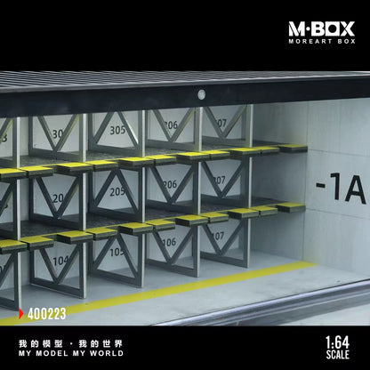 [ETA:  May 2026 ] MBOX 1/64 Container Car Park 21Seats  Size: 38.7 x 16 x 16.5cm