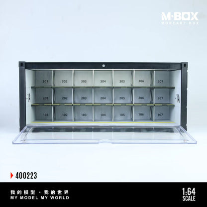 [ETA:  May 2026 ] MBOX 1/64 Container Car Park 21Seats  Size: 38.7 x 16 x 16.5cm