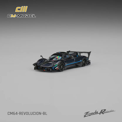 [ETA:  Jul 2026 ] CM Model 1/64 Pagani Zonda R Evolucion Track Version Metallic Blue with Blue Stripe