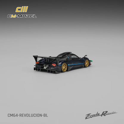 [ETA:  Jul 2026 ] CM Model 1/64 Pagani Zonda R Evolucion Track Version Metallic Blue with Blue Stripe