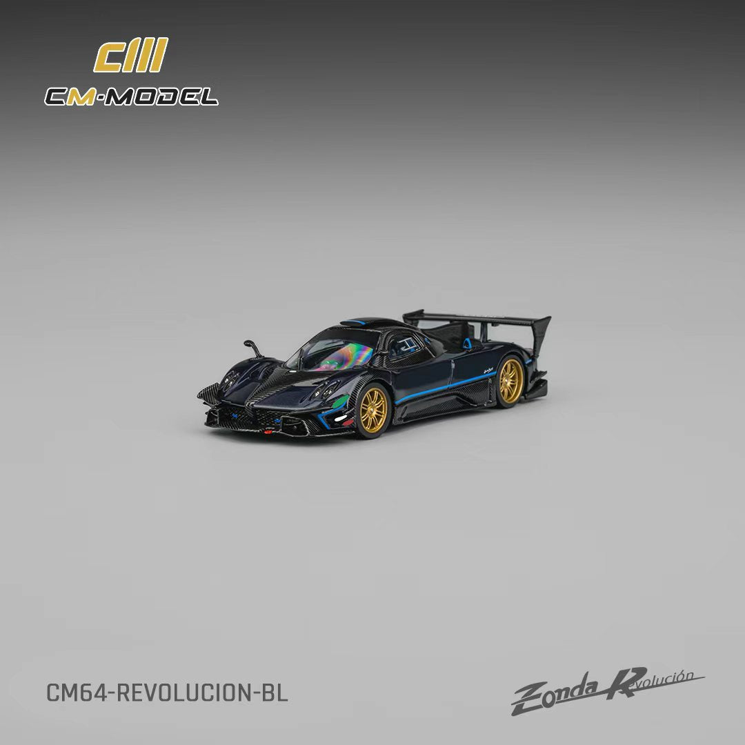 [ETA:  Jul 2026 ] CM Model 1/64 Pagani Zonda R Evolucion Track Version Metallic Blue with Blue Stripe