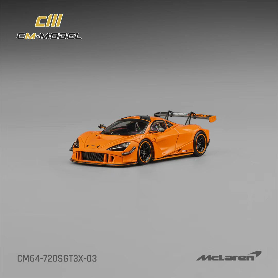 [ETA:  Jul 2026 ] CM Model 1/64 McLaren  720S GT3x Papaya Orange