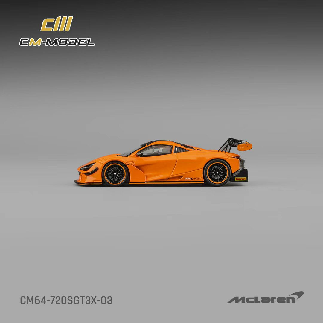 [ETA:  Jul 2026 ] CM Model 1/64 McLaren  720S GT3x Papaya Orange