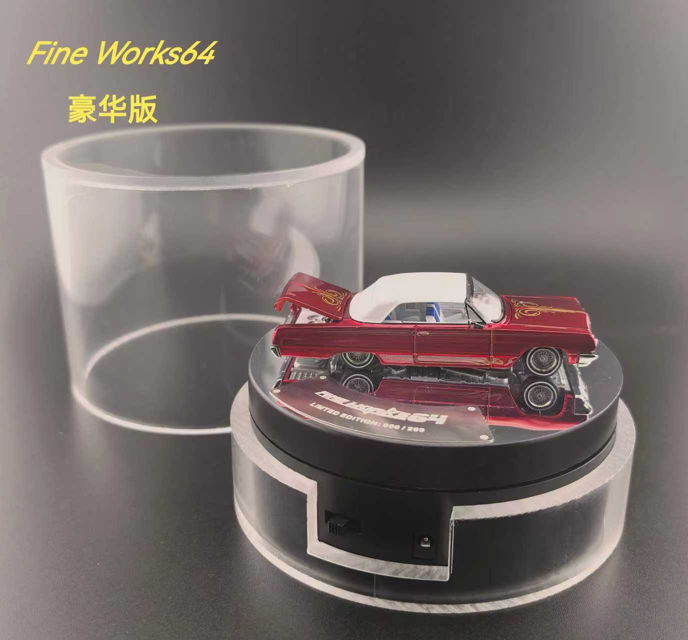 ETA: Apr 2026 ] Fine Works 1/64 Impala Lowrider – Black Ice Diecast