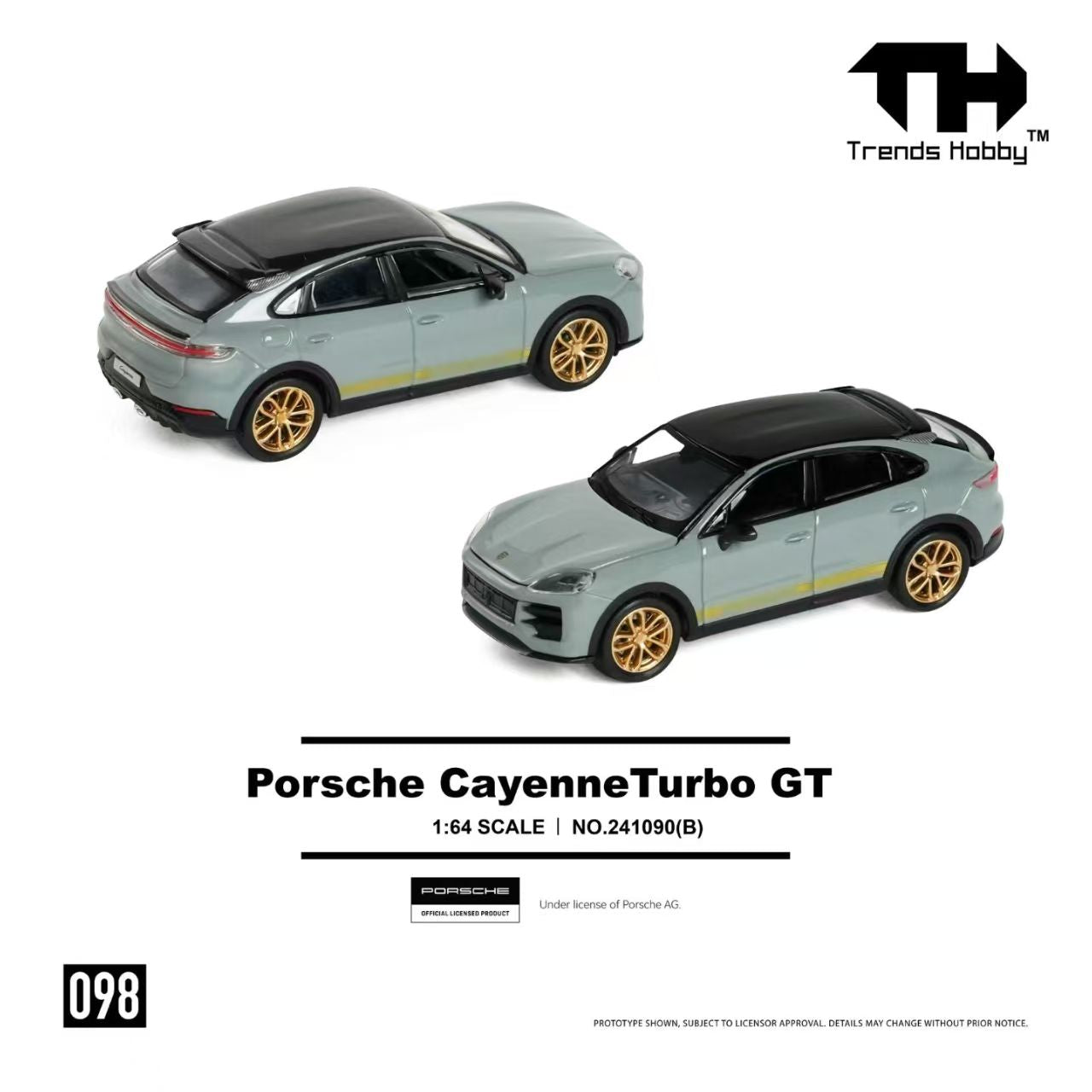 ETA: Aug 2026 ] Trend Hobby 1/64 Porsche Cayenne Turbo GT – Black