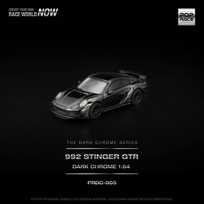 [ETA:  Aug 2026 ] Pop Race 1/64 992 Topcar Stinger GTR Dark Chrome Series