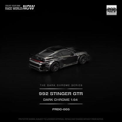 [ETA:  Aug 2026 ] Pop Race 1/64 992 Topcar Stinger GTR Dark Chrome Series