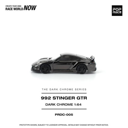 [ETA:  Aug 2026 ] Pop Race 1/64 992 Topcar Stinger GTR Dark Chrome Series