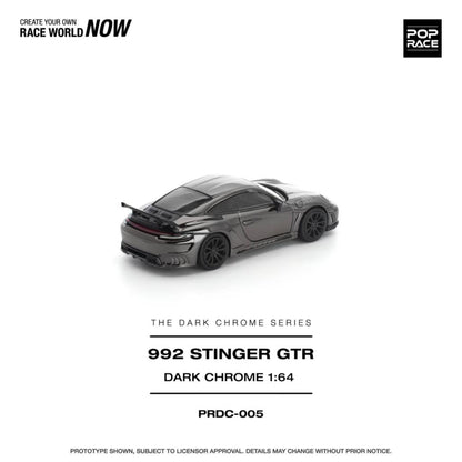 [ETA:  Aug 2026 ] Pop Race 1/64 992 Topcar Stinger GTR Dark Chrome Series