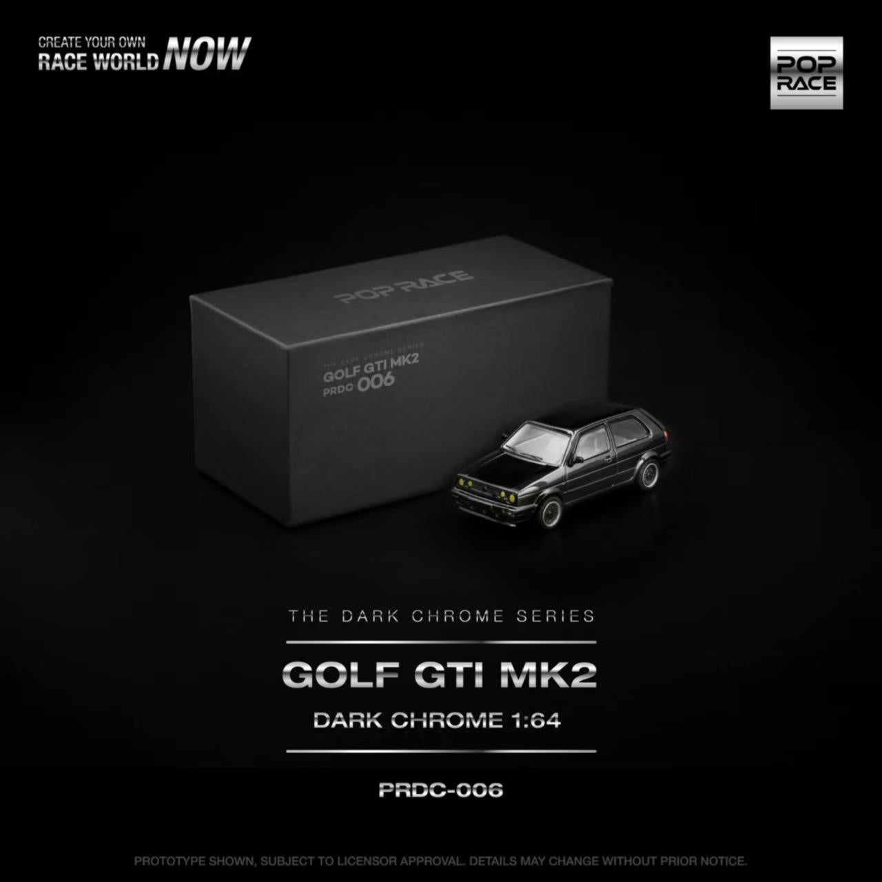 [ETA:  Nov 2025 ] Pop Race 1/64 Golf GTI Dark Chrome Series