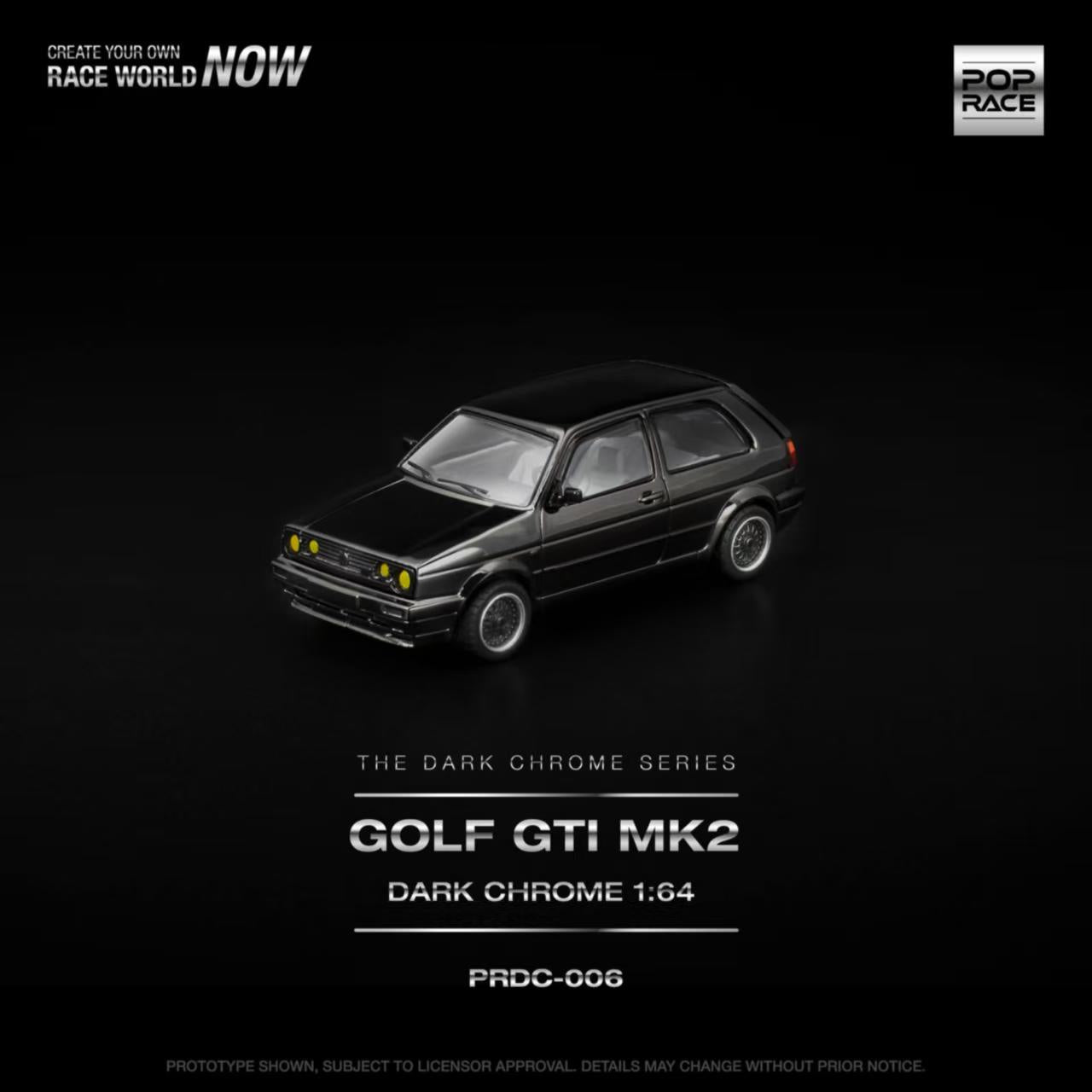 [ETA:  Nov 2025 ] Pop Race 1/64 Golf GTI Dark Chrome Series
