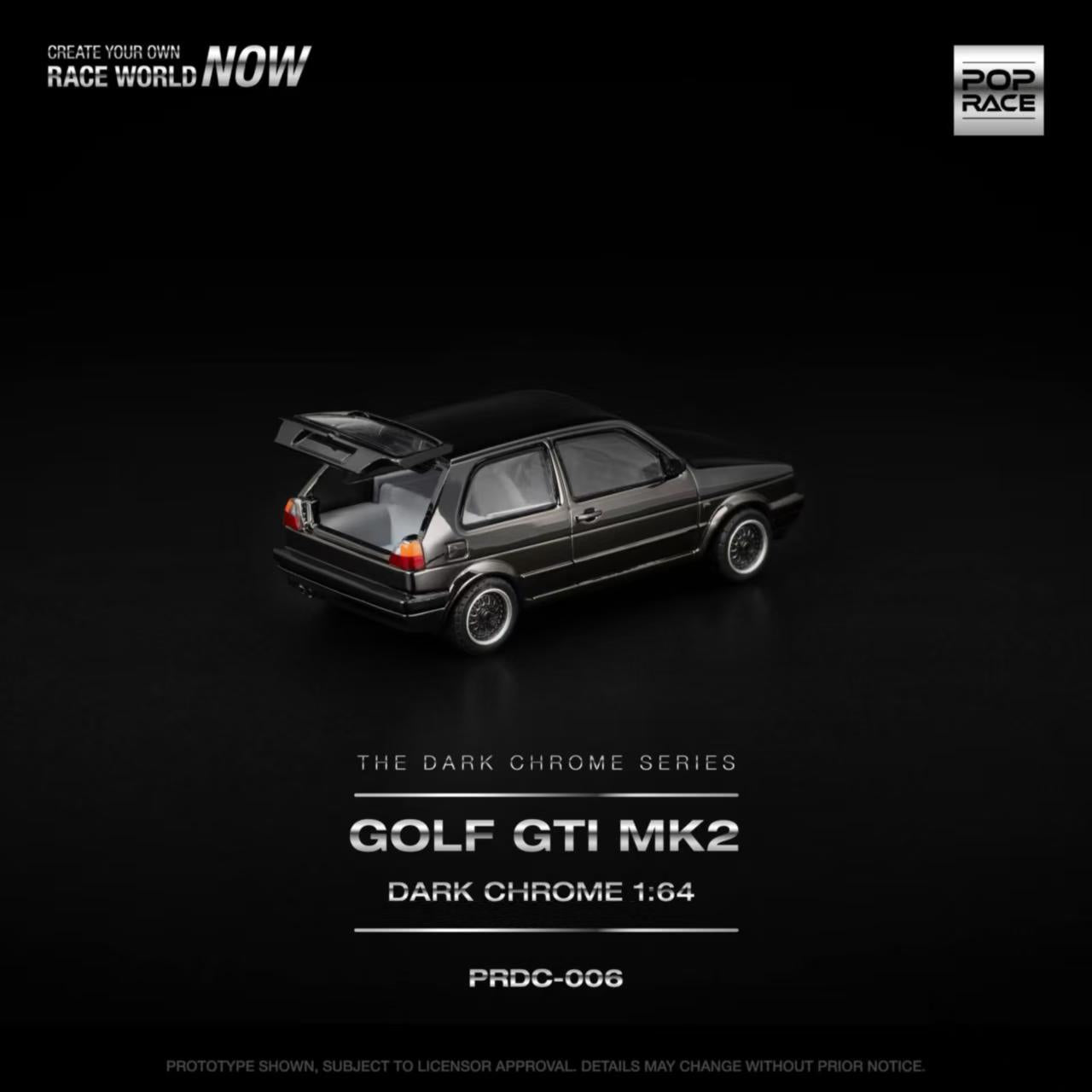 [ETA:  Nov 2025 ] Pop Race 1/64 Golf GTI Dark Chrome Series