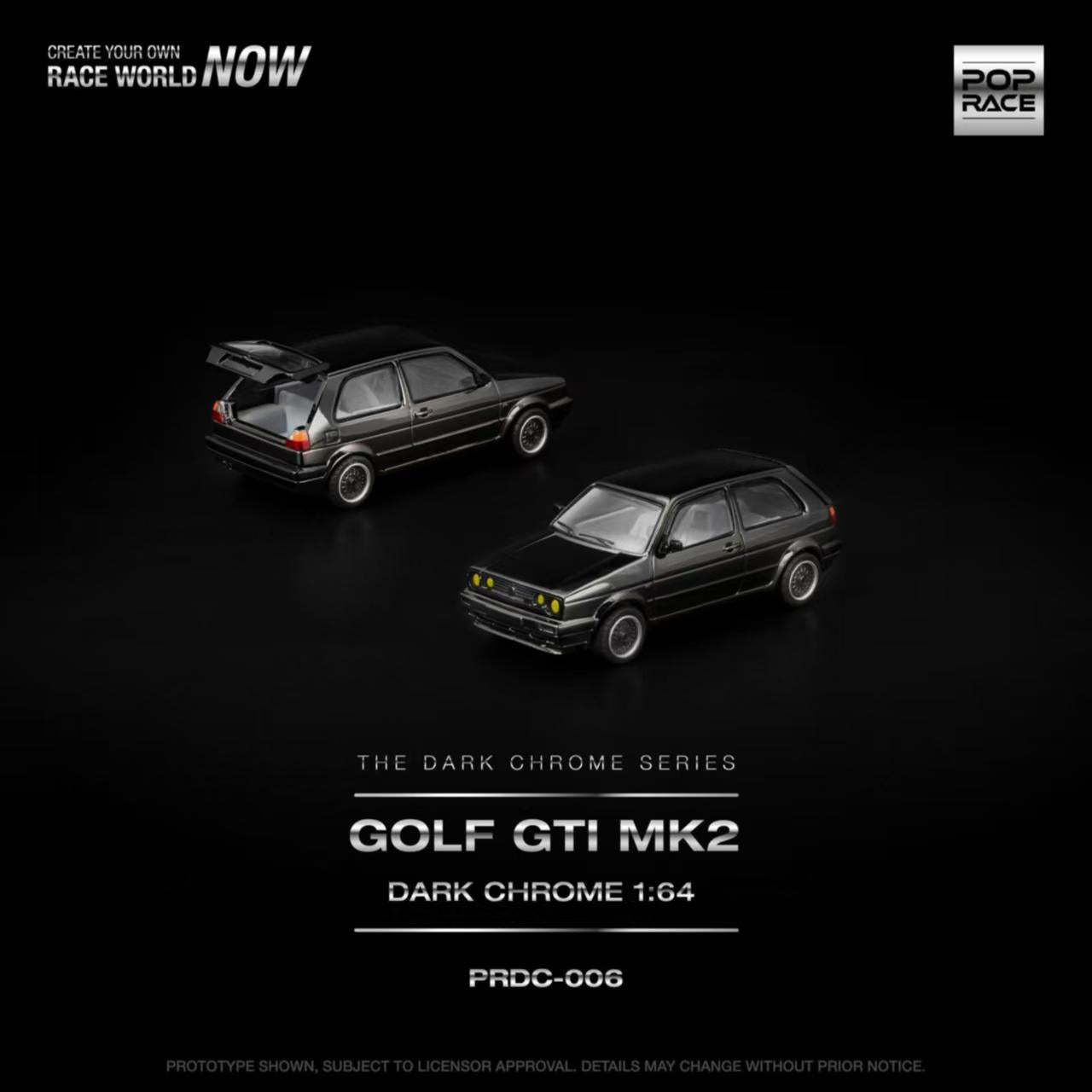 [ETA:  Nov 2025 ] Pop Race 1/64 Golf GTI Dark Chrome Series