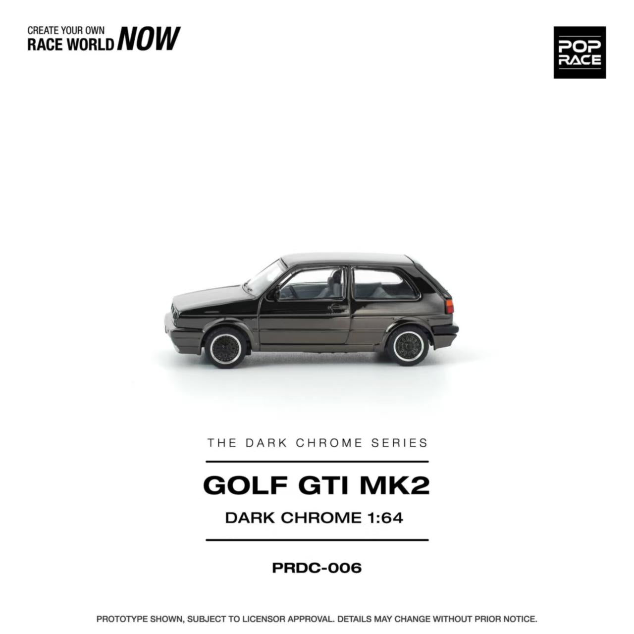 [ETA:  Nov 2025 ] Pop Race 1/64 Golf GTI Dark Chrome Series