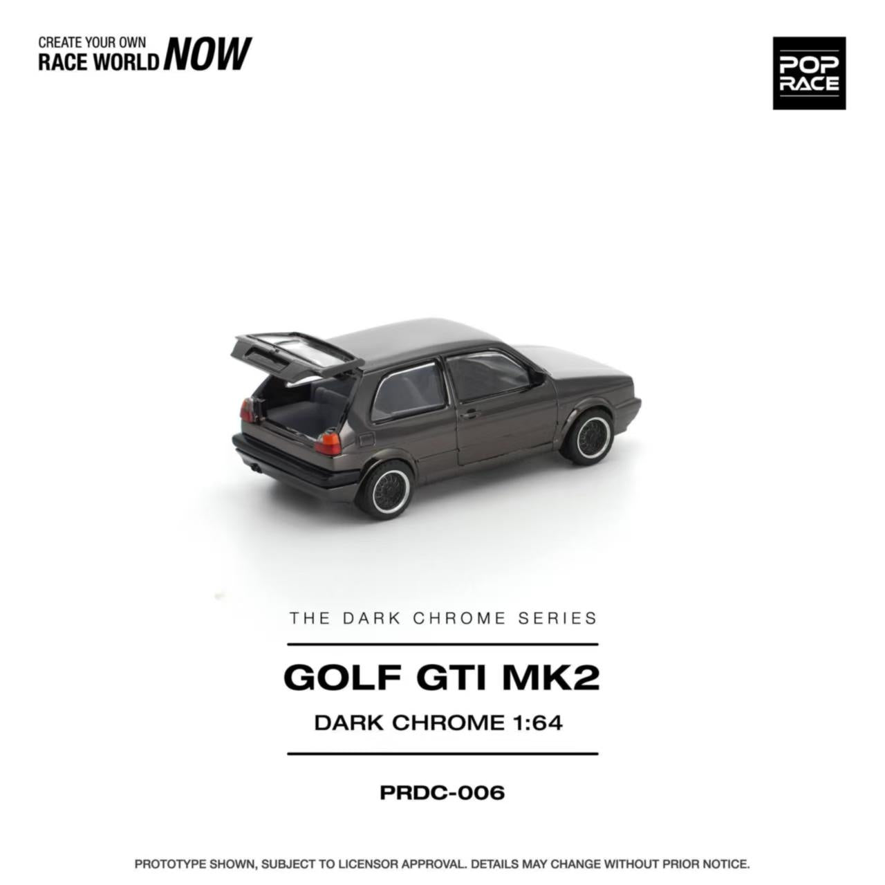 [ETA:  Nov 2025 ] Pop Race 1/64 Golf GTI Dark Chrome Series