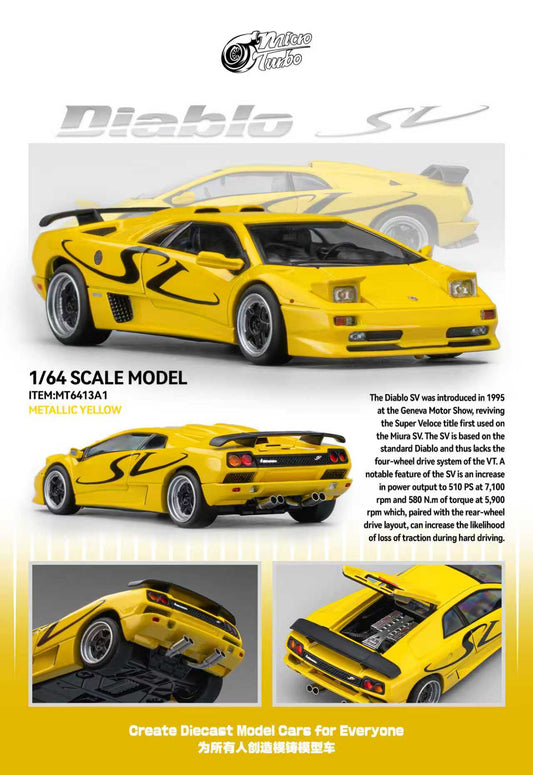 [ETA:  May 2026 ] Microturbo 1/64 Diablo SV Metallic Yellow