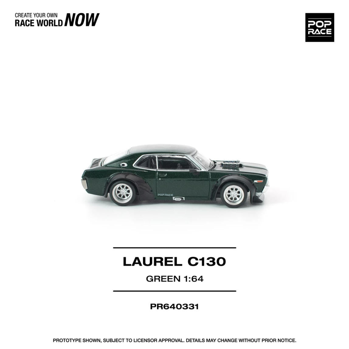 [ETA:  Nov 2026 ] Pop Race 1/64 Laurel MK2 C130 Dark Green