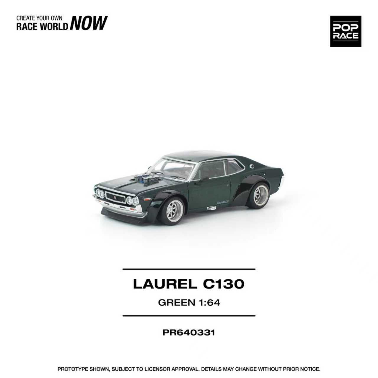 [ETA:  Nov 2026 ] Pop Race 1/64 Laurel MK2 C130 Dark Green