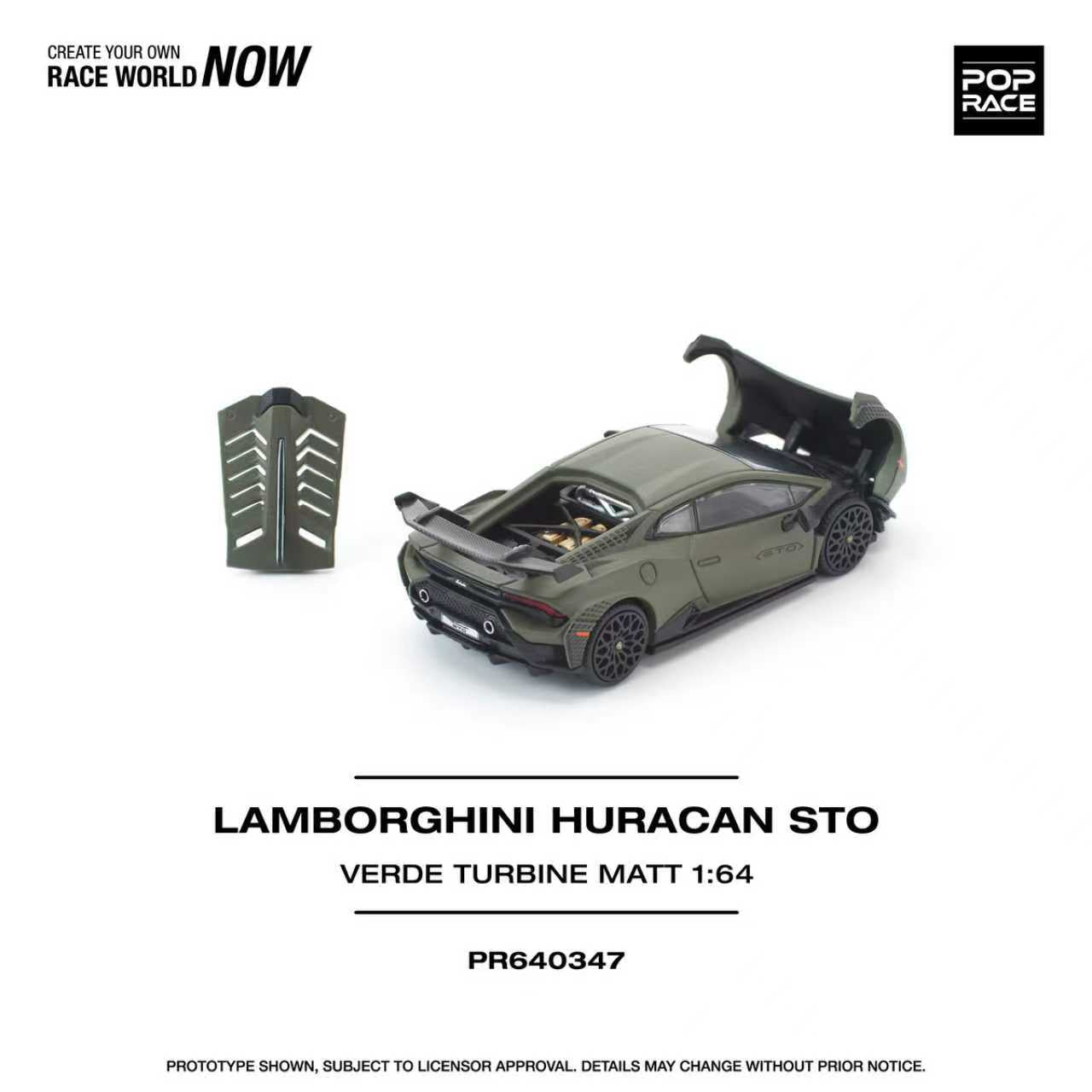 [ETA:  Nov 2026 ] Pop Race 1/64 Huracan STO Matt Verde Turbine
