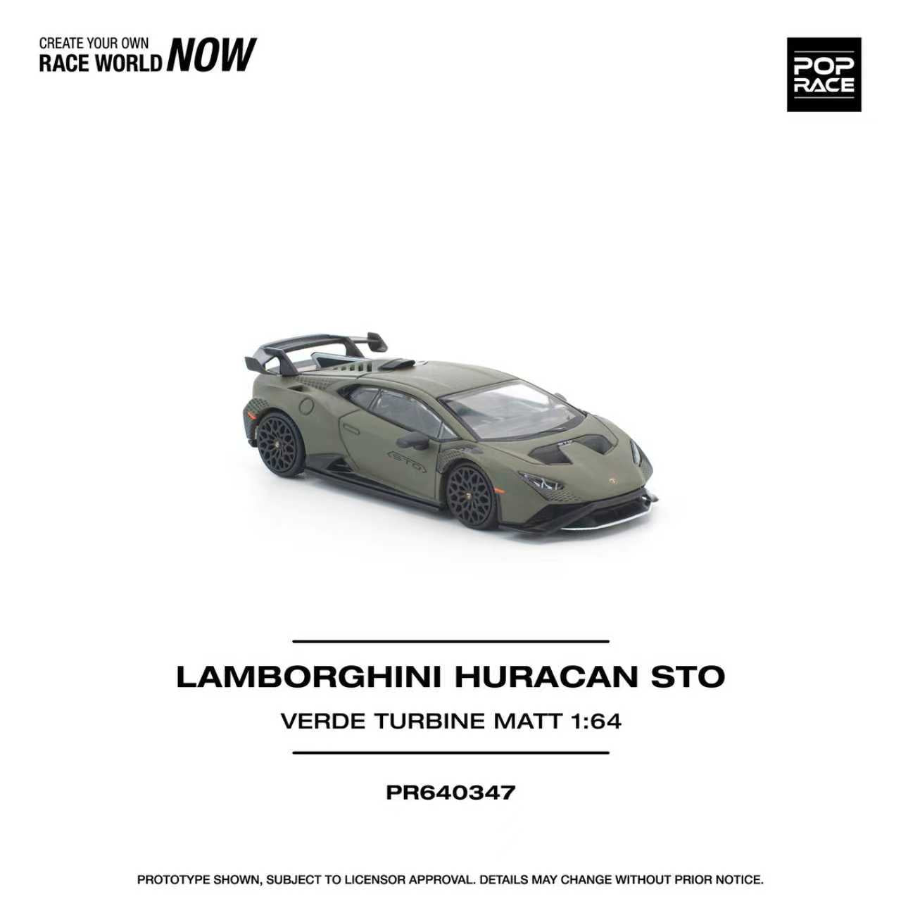 [ETA:  Nov 2026 ] Pop Race 1/64 Huracan STO Matt Verde Turbine