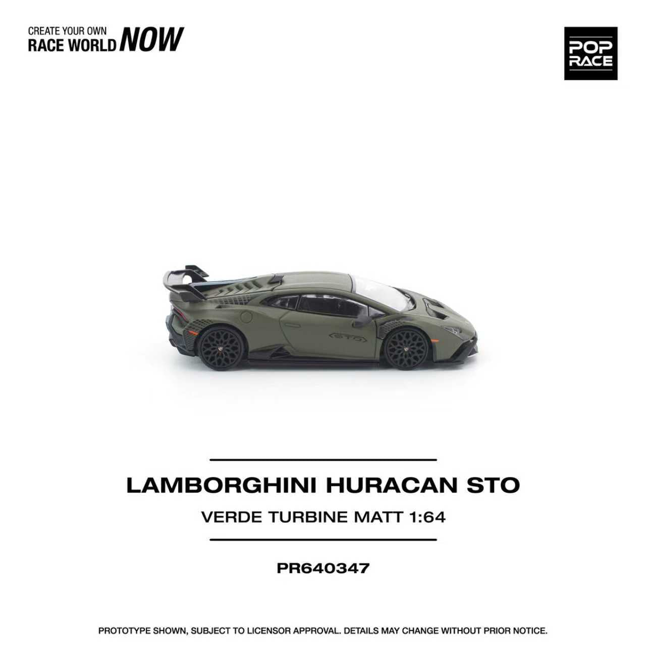 [ETA:  Nov 2026 ] Pop Race 1/64 Huracan STO Matt Verde Turbine