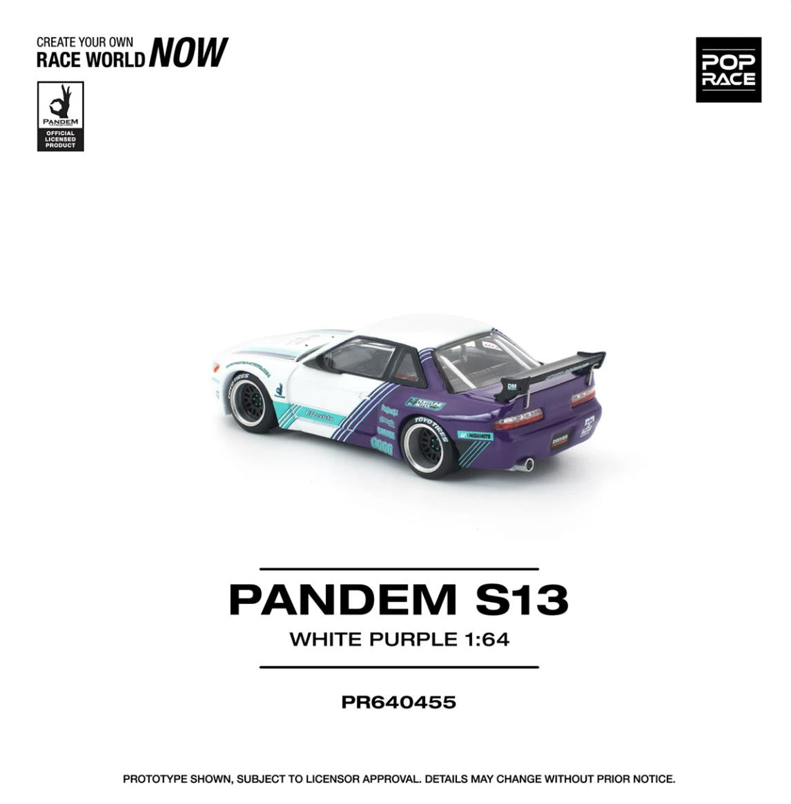 [ETA:  Nov 2026 ] Pop Race 1/64 S13 Silvia Pandem Rocket Bunny