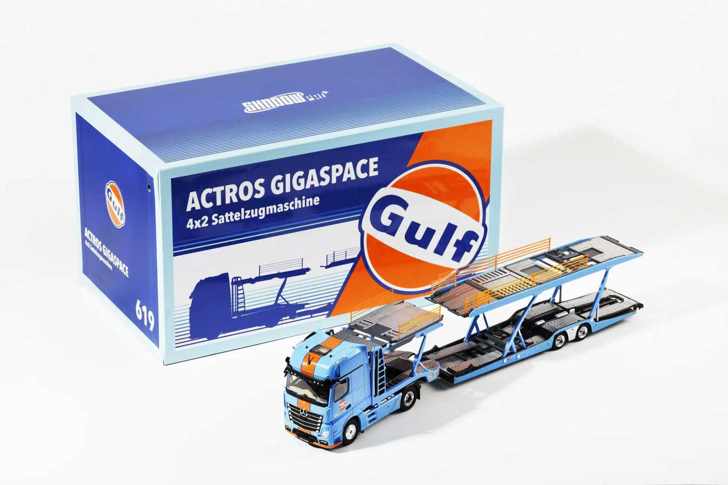[ETA:  May 2026 ] Shadow Pro 1/64 Actros Double Deck Trailer Gulf
