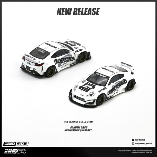 [ETA:  Sep 2026 ] Inno64 1/64 Toyota GR86 "PANDEM ROCKET BUNNY" UNDEFEATED X QUADRANT