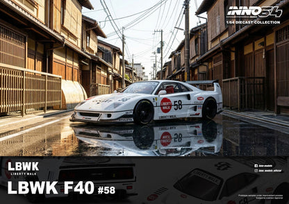 [ETA:  Sep 2026 ] Inno64 1/64 LBWK F40 COLLET White ***With Chance of Red Chase ***