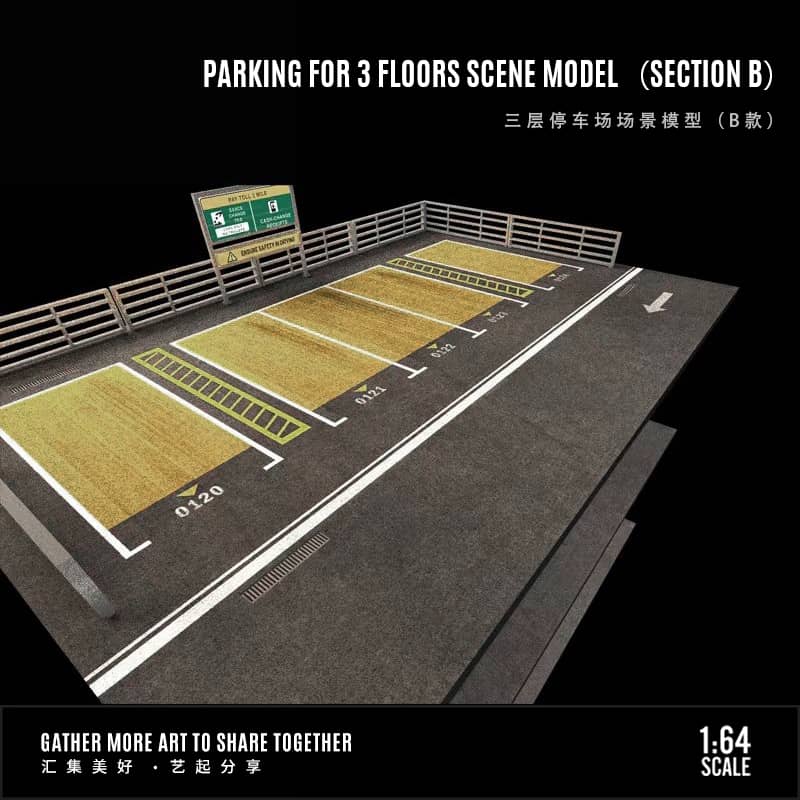 [ETA:  Mar 2025 ] MoreArt 1/64 Three-Story Parking Lot with LED Light (B Type)