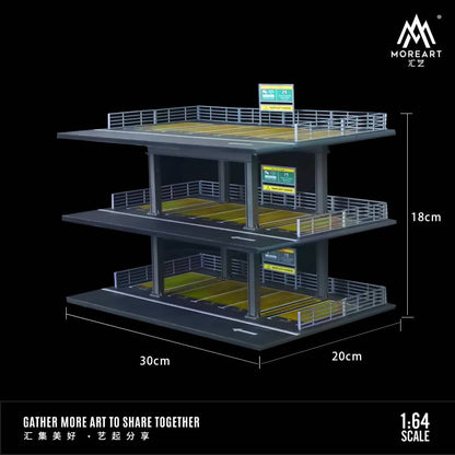 [ETA:  Mar 2025 ] MoreArt 1/64 Three-Story Parking Lot with LED Light (B Type)