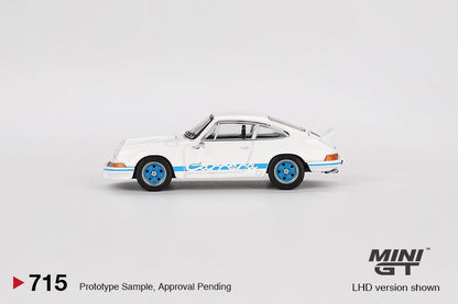 [ETA:  Dec 2024 ] Mini GT 1/64 Porsche 911 Carrera RS 2.7 Grand Prix White with Blue Livery