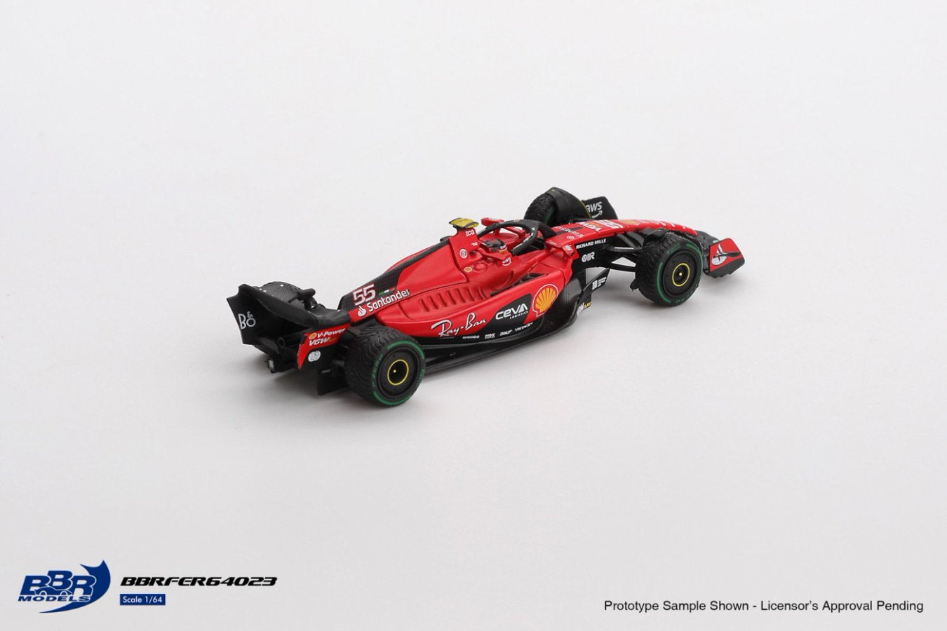 [ETA:  Mar 2026 ] BBR Models 1/64 Ferrari SF23 #55 C. Sainz 2023 Monaco GP