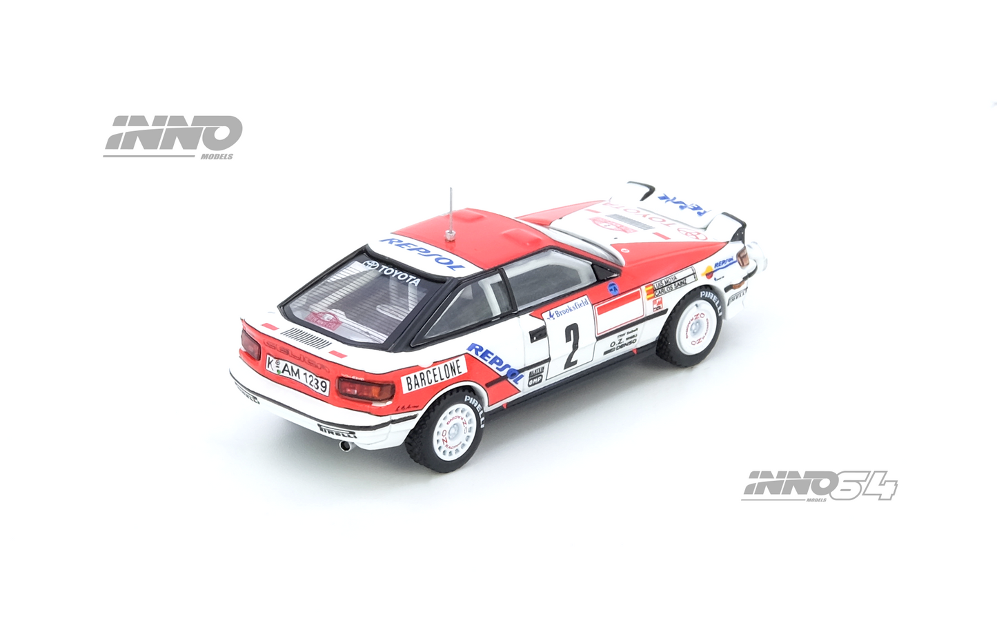[ETA:  Dec 2025 ] Inno64 1/64 TOYOTA CELICA GT-FOUR (ST165) Winner Rally Monte Carlo 1991
C. Sainz / L. Moya