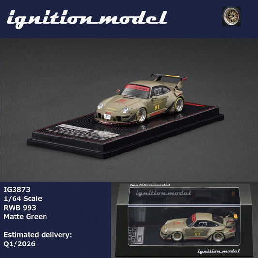 [ETA:  Aug 2026 ] Ignition Model 1/64 RWB 993 Matte Green