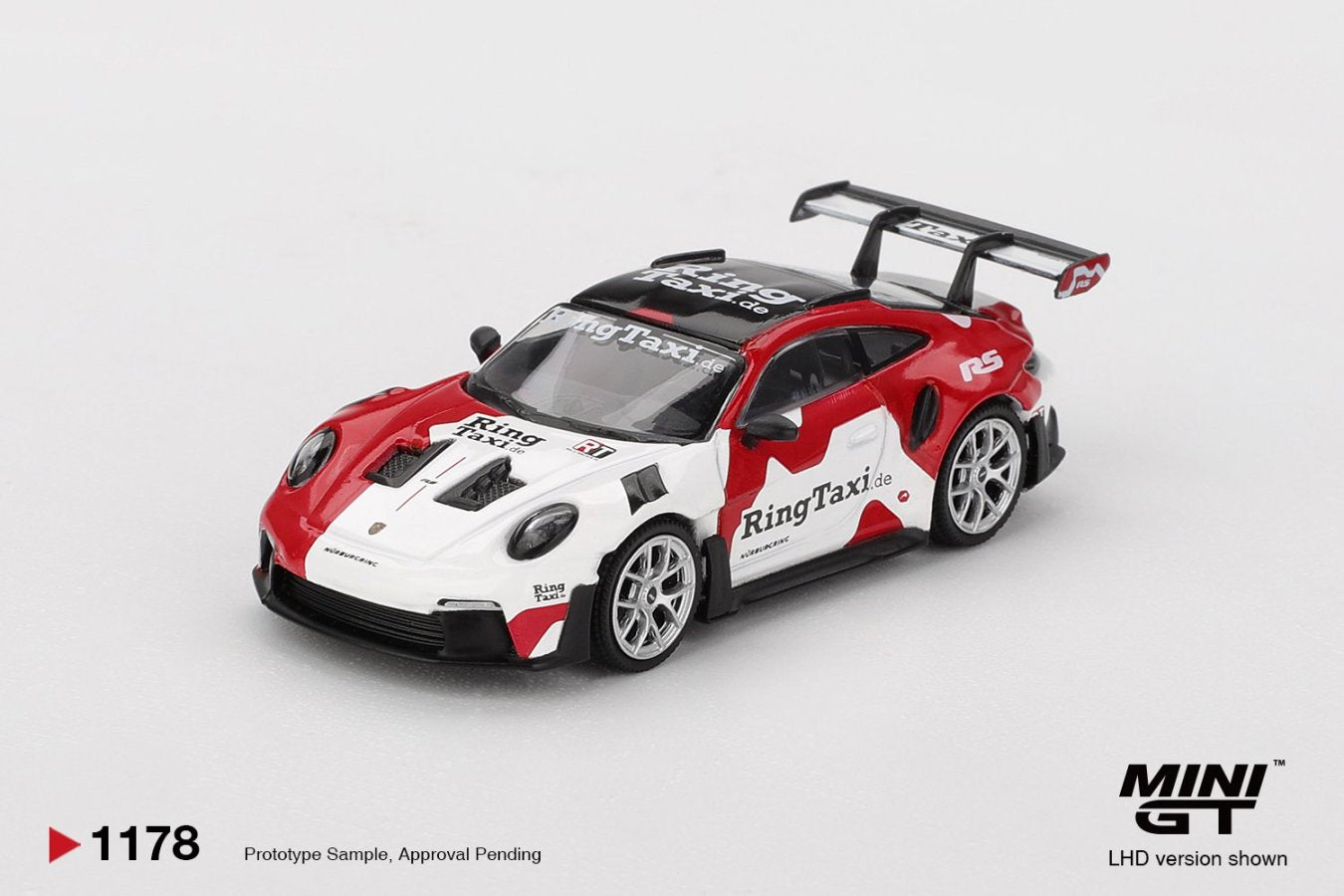 [ETA:  Jul 2026 ] Mini GT 1/64 Porsche 911(992) GT3 RS Weissach RingTaxi.com