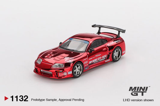 [ETA:  Mar 2026 ] Mini GT 1/64 Toyota Supra (A80) Top Secret GT-300 Top Secret Red Chrome